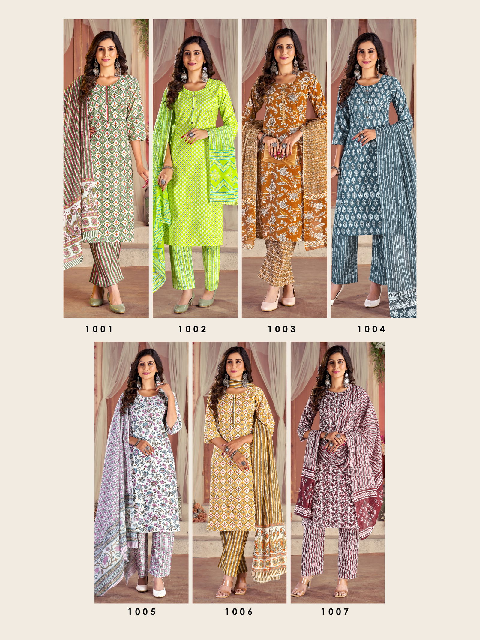 Summer Cotton Vol 1 Jaipuri Print Cotton Kurti With Bottom Dupatta Wholesale Shop In Surat